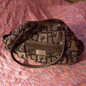 Large Retro Brown Purse with Lots of Pockets